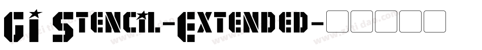 GI Stencil-Extended字体转换